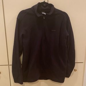 Mens fleece black Patagonia quarter zip sweater sweatshirt